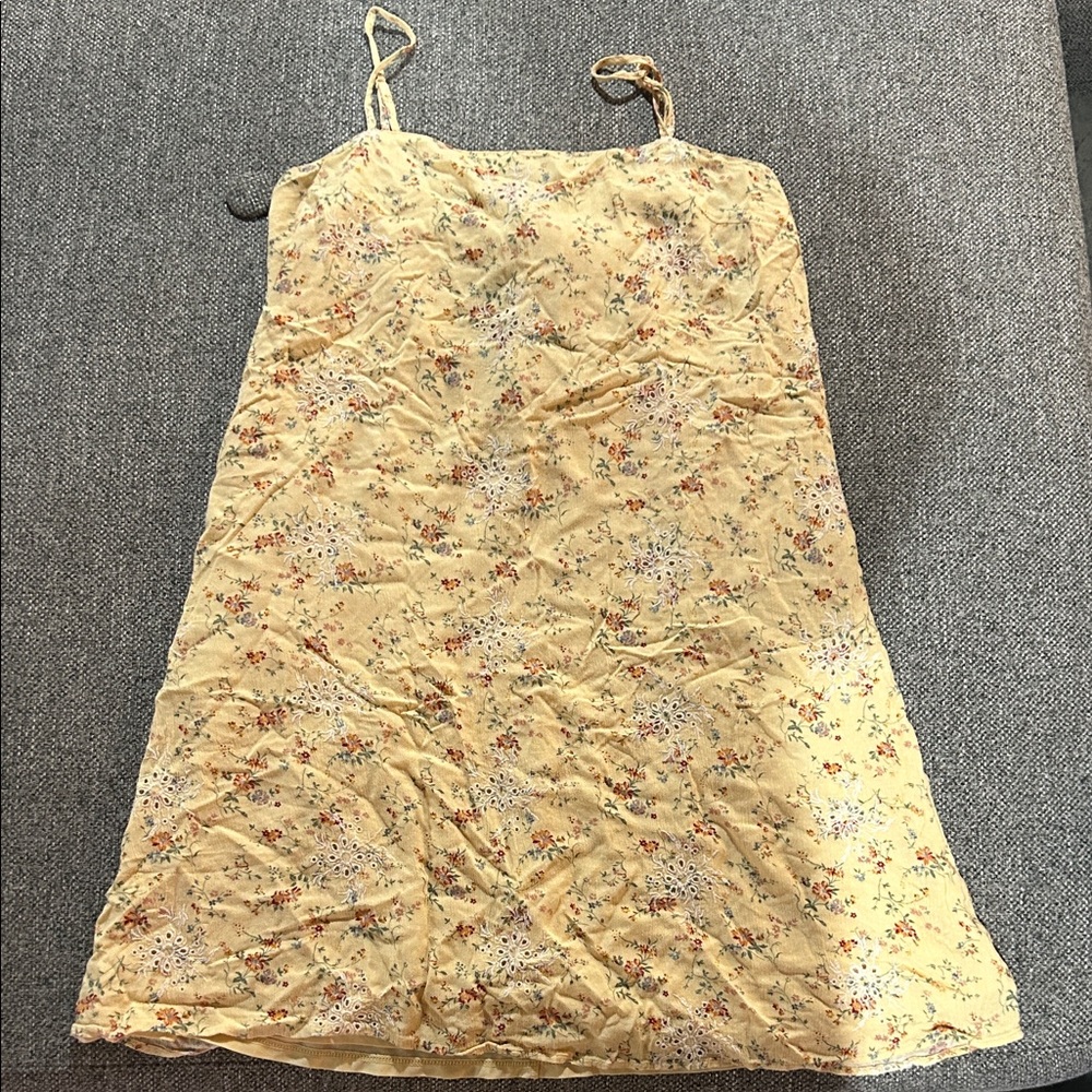 American Eagle Outfitters Yellow Floral Dress